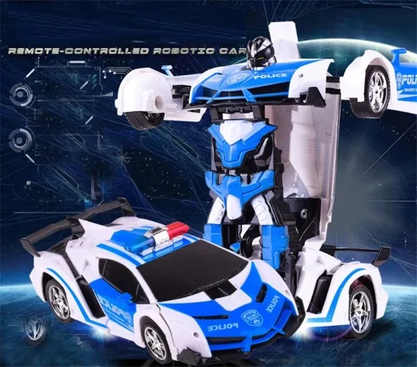 2 in 1 Electric RC Car Transformation Robots Children Boys Toys Outdoor Remote Control Sports Deformation Car Robots Model Toy
