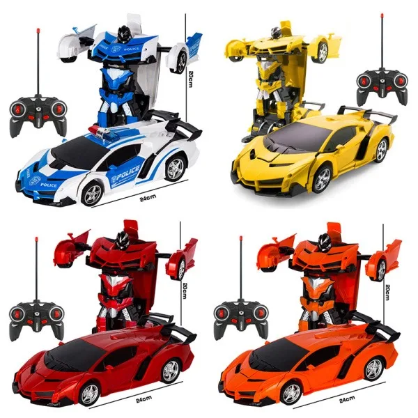 2 in 1 Electric RC Car Transformation Robots Children Boys Toys Outdoor Remote Control Sports Deformation Car Robots Model Toy — image 2 of 14
