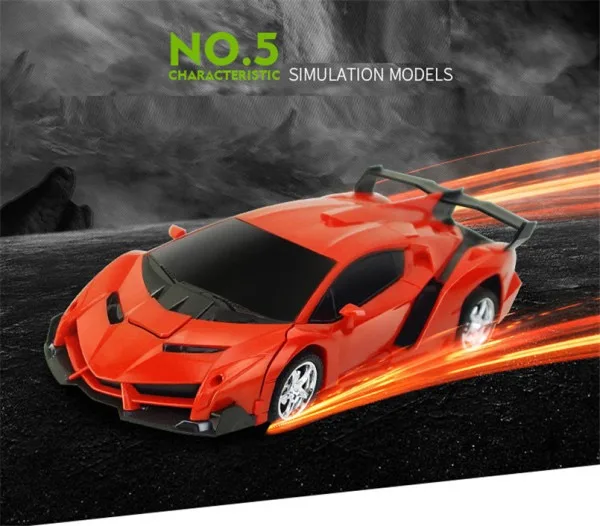 2 in 1 Electric RC Car Transformation Robots Children Boys Toys Outdoor Remote Control Sports Deformation Car Robots Model Toy — image 12 of 14