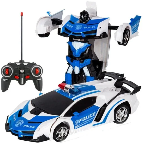 2 in 1 Electric RC Car Transformation Robots Children Boys Toys Outdoor Remote Control Sports Deformation Car Robots Model Toy — image 3 of 14