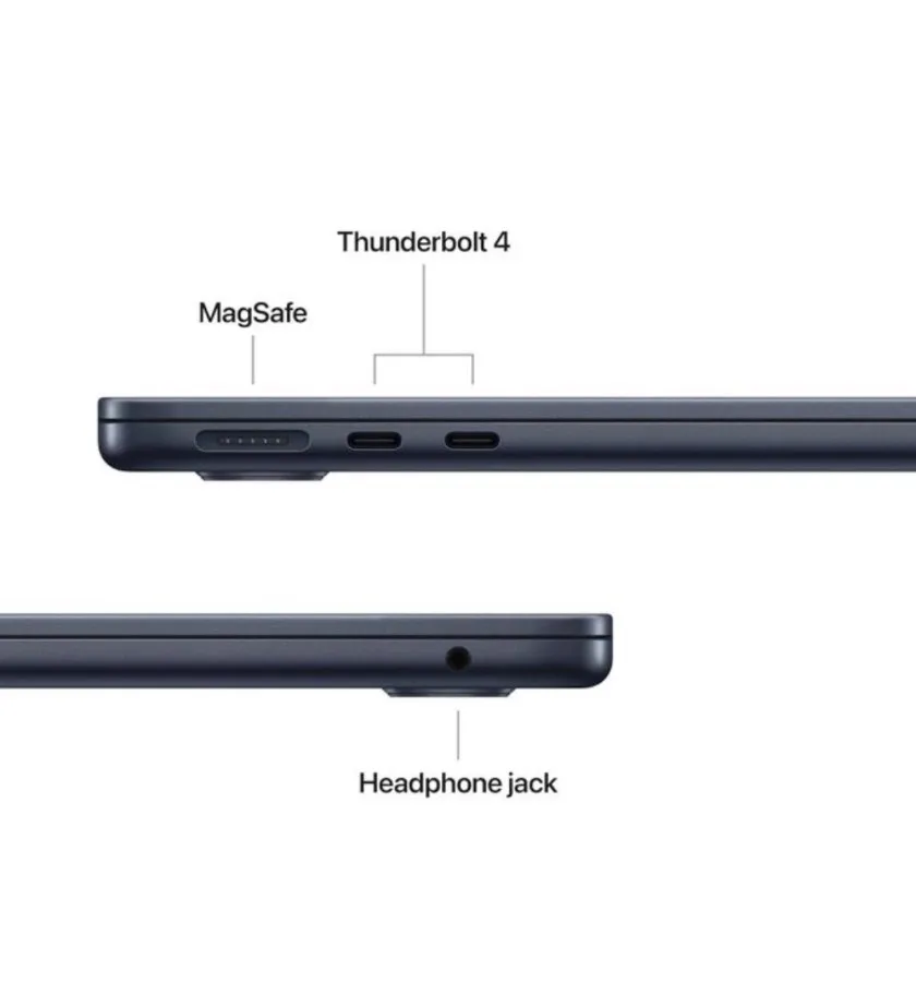2026 Apple MacBook Air 13-inch (M5 Chip), 16GB RAM, 512GB SSD, Liquid Retina Display, 12MP Camera, Touch ID - MIDNIGHT BLACK — image 6 of 8