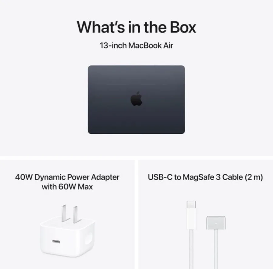 2026 Apple MacBook Air 13-inch (M5 Chip), 16GB RAM, 512GB SSD, Liquid Retina Display, 12MP Camera, Touch ID - MIDNIGHT BLACK — image 8 of 8
