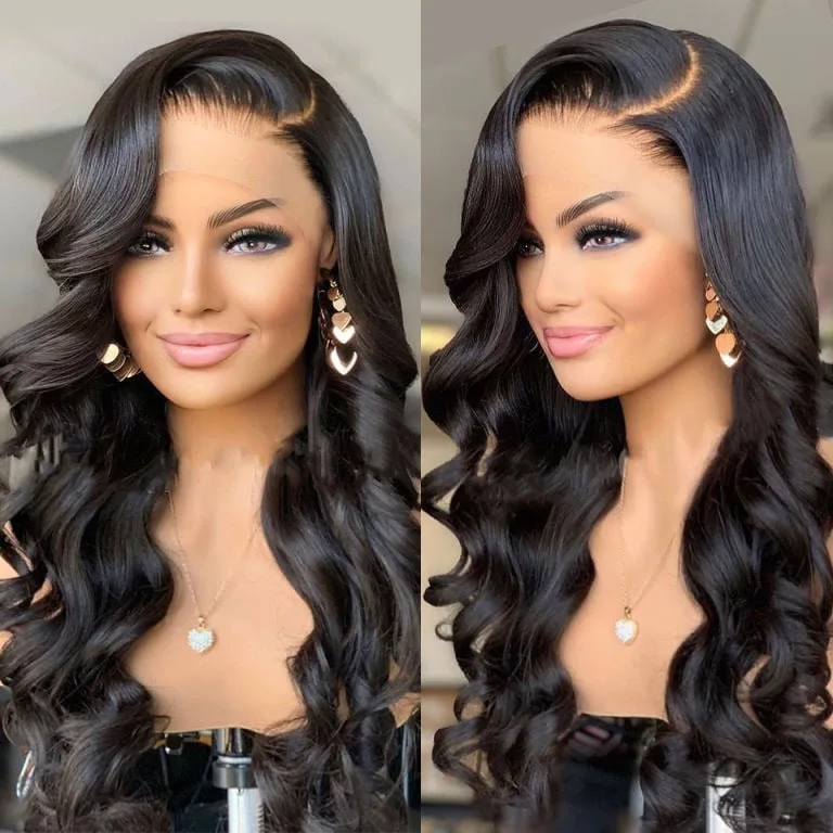 Body Wave Lace Front Wig Lace Front Human Hair Wigs Preplucked Melted Hairline Wig For Women Full Wig Leader