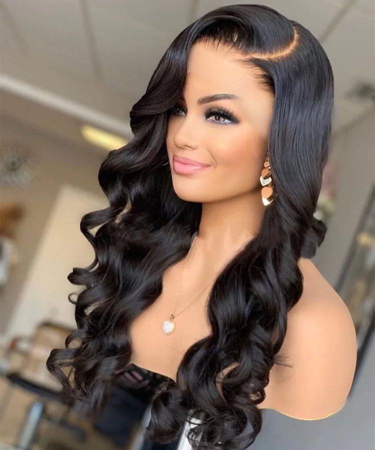 Body Wave Lace Front Wig Lace Front Human Hair Wigs Preplucked Melted Hairline Wig For Women Full Wig Leader — image 2 of 13