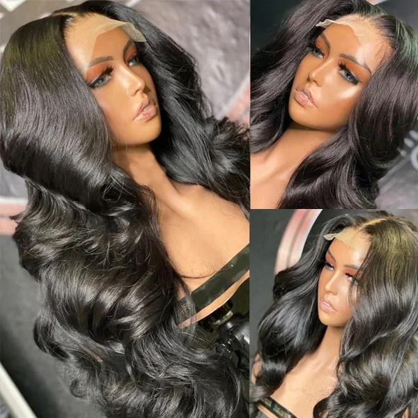 Body Wave Lace Front Wig Lace Front Human Hair Wigs Preplucked Melted Hairline Wig For Women Full Wig Leader — image 11 of 13