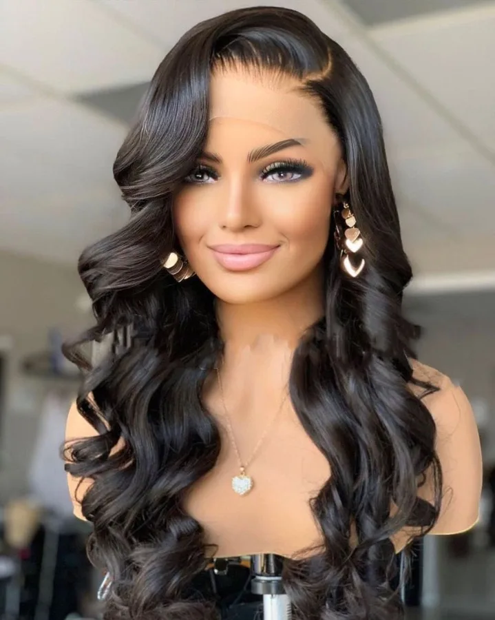 Body Wave Lace Front Wig Lace Front Human Hair Wigs Preplucked Melted Hairline Wig For Women Full Wig Leader — image 3 of 13