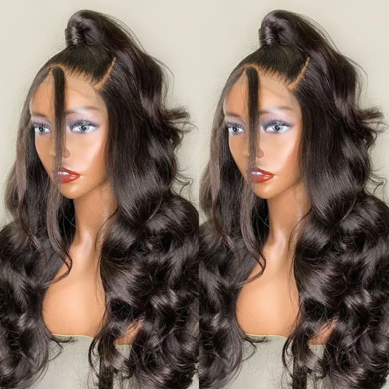 Body Wave Lace Front Wig Lace Front Human Hair Wigs Preplucked Melted Hairline Wig For Women Full Wig Leader — image 4 of 13
