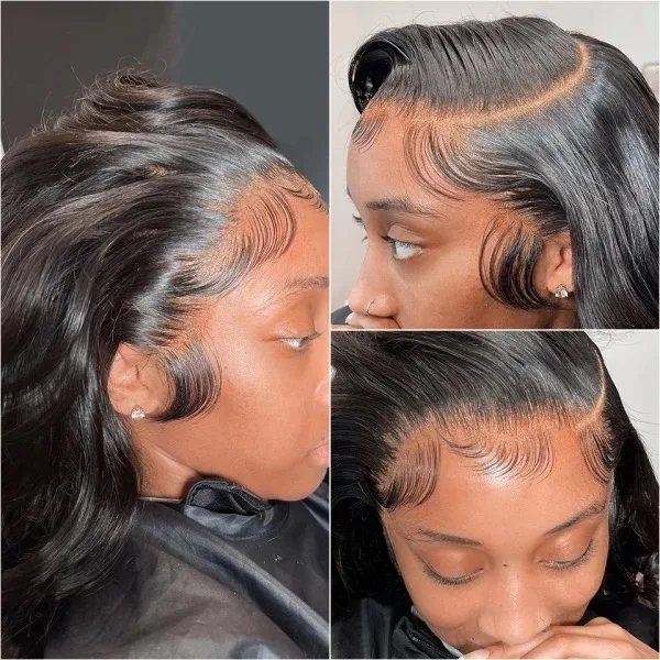 Body Wave Lace Front Wig Lace Front Human Hair Wigs Preplucked Melted Hairline Wig For Women Full Wig Leader — image 7 of 13