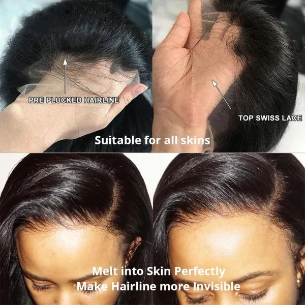 Body Wave Lace Front Wig Lace Front Human Hair Wigs Preplucked Melted Hairline Wig For Women Full Wig Leader — image 9 of 13