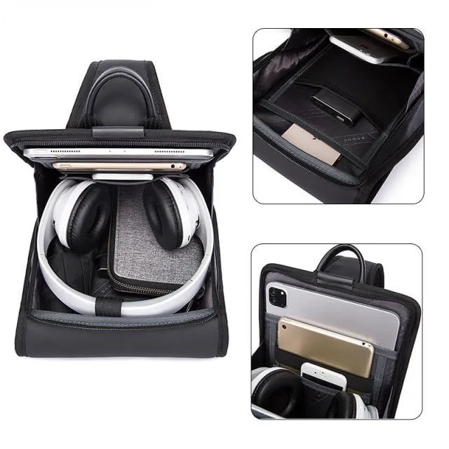 Fashion Business Backpack Men's USB Anti-Theft Computer Bags Large Capacity 15.6 Inch Laptop Backpacks Men Waterproof Rucksack — image 3 of 5