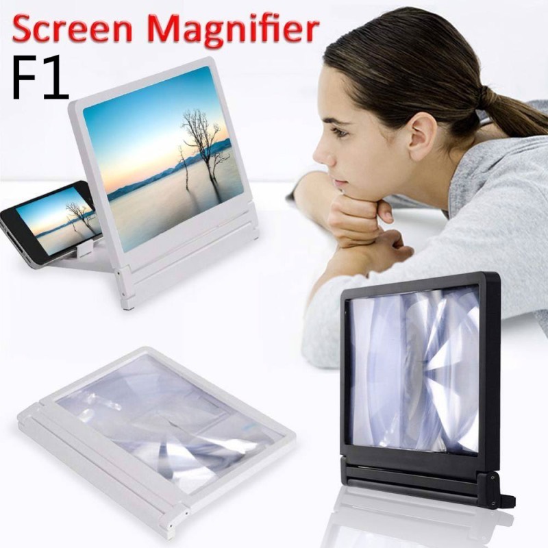 2018 New Mobile Phone Screen Magnifier Eyes Protection Display 3D Video Screen Amplifier Folding Enlarged Expander Stand Holder — image 2 of 5