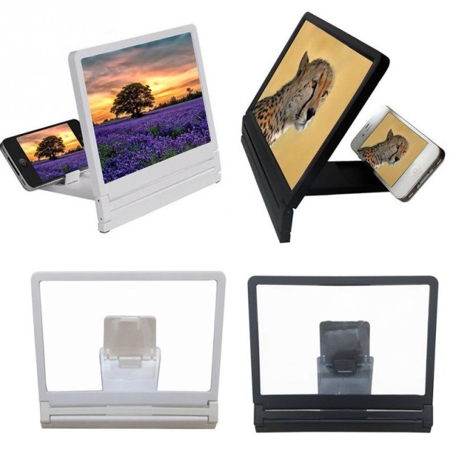 2018 New Mobile Phone Screen Magnifier Eyes Protection Display 3D Video Screen Amplifier Folding Enlarged Expander Stand Holder — image 3 of 5