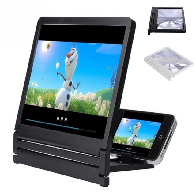 2018 New Mobile Phone Screen Magnifier Eyes Protection Display 3D Video Screen Amplifier Folding Enlarged Expander Stand Holder — image 4 of 5