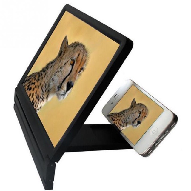 2018 New Mobile Phone Screen Magnifier Eyes Protection Display 3D Video Screen Amplifier Folding Enlarged Expander Stand Holder — image 5 of 5
