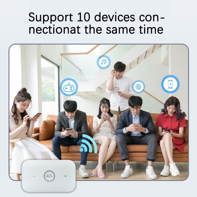 Router Wireless Ite wifi modem Sim Card 4G Router MIFI pocket hotspot 10 WiFi users built-in battery portable WiFi — image 2 of 11