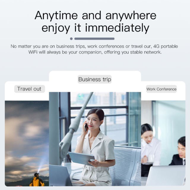Router Wireless Ite wifi modem Sim Card 4G Router MIFI pocket hotspot 10 WiFi users built-in battery portable WiFi — image 4 of 11