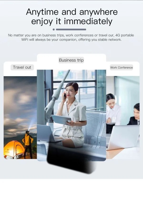 Router Wireless Ite wifi modem Sim Card 4G Router MIFI pocket hotspot 10 WiFi users built-in battery portable WiFi — image 7 of 11