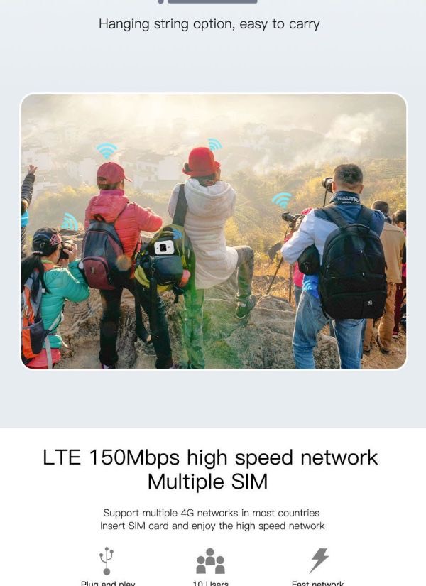 Router Wireless Ite wifi modem Sim Card 4G Router MIFI pocket hotspot 10 WiFi users built-in battery portable WiFi — image 10 of 11