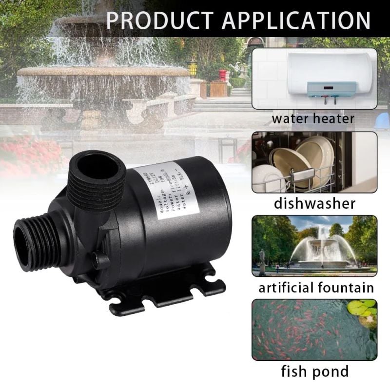 50W 12V Solar Panel Power Bank WaterPump Set Ultra-quiet Submersible Water Pump Motory Fish Pond Garden Fountain Decoration — image 2 of 5