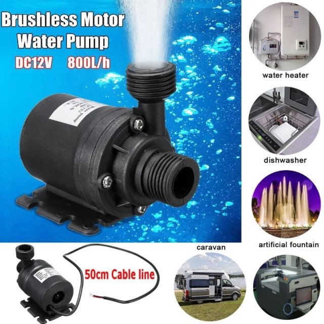 50W 12V Solar Panel Power Bank WaterPump Set Ultra-quiet Submersible Water Pump Motory Fish Pond Garden Fountain Decoration — image 4 of 5