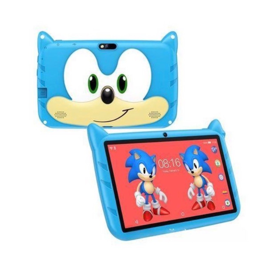 Kids Tablet, 7 Inch Android 7 4GB+64GB Self-contained stand(Blue) Educational Tablet for Kids, Learning Tablet for Toddlers, School Educative Tablet — image 2 of 8