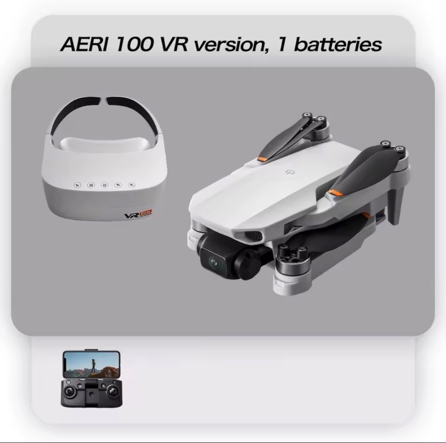 NEW Aeri100 VR Drone 8K 1080P HD Camera 1:1 Scale Aerodynamic Design Remote Control Brushless 360° Obstacle Avoidance Flying Toy — image 8 of 8
