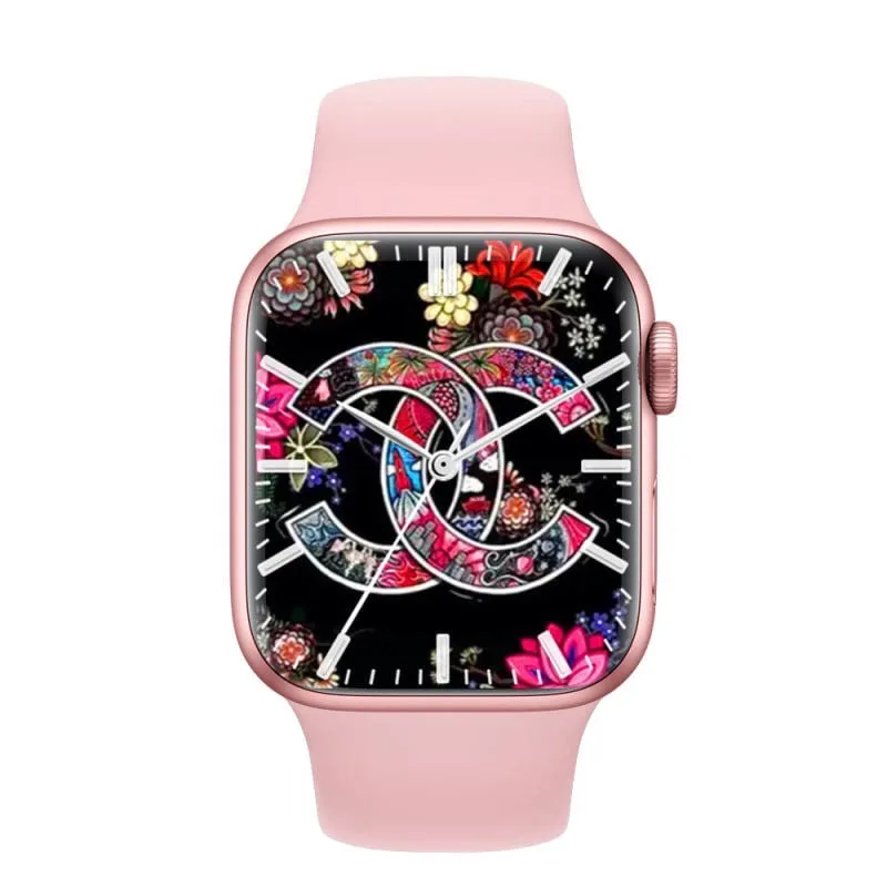 Pink Smart Watch S8 Pro Men Answer Call Fitness Tracker Calculator Women Smartwatch For Apple Android Phone