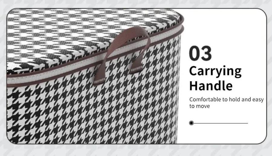 Quilt Storage Box Dustproof Organizers Non-woven Wardrobe Space Saving Bag House-moving Bedding Box Travel Storage Organization — image 8 of 12