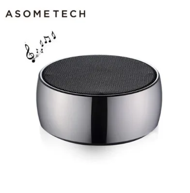 Silver Portable Wireless Bluetooth Speaker Original BS01 Soundbar Mini Metal Subwoofer Outdoor Speakers Support TF Card USB Radio AUX — image 2 of 6