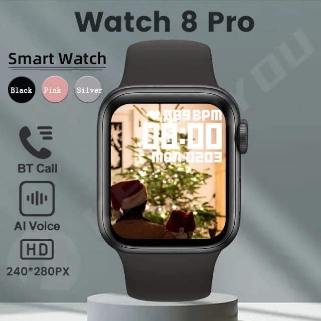 Smart Watch S8 Pro Men Answer Call Fitness Tracker Calculator Women Silver Smartwatch For Apple Android Phone